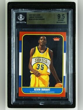 Fleer 2007-08 Kevin Durant #143 Rookie Card ‘86 Retro